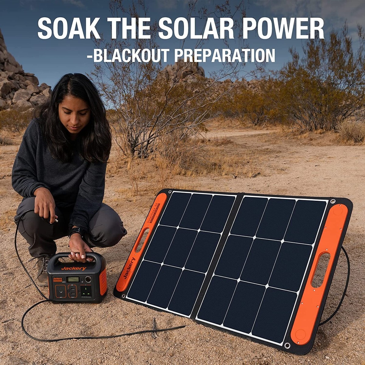 Jackery SolarSaga 100W Foldable Monocrystalline Solar Panel Off