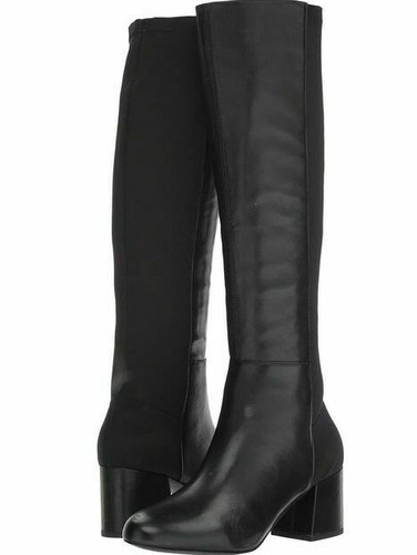 Steve Madden Hero Black Leather Knee 