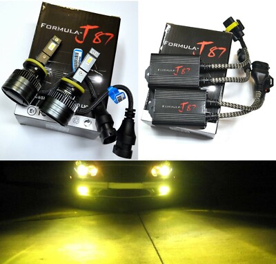 LED G8 Canceler 896 3000K Yellow Two Bulbs Fog Light Upgrade Replacement Lamp OE