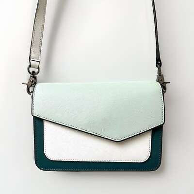 Botkier New York Saffiano Leather Crossbody Bag Purse Green