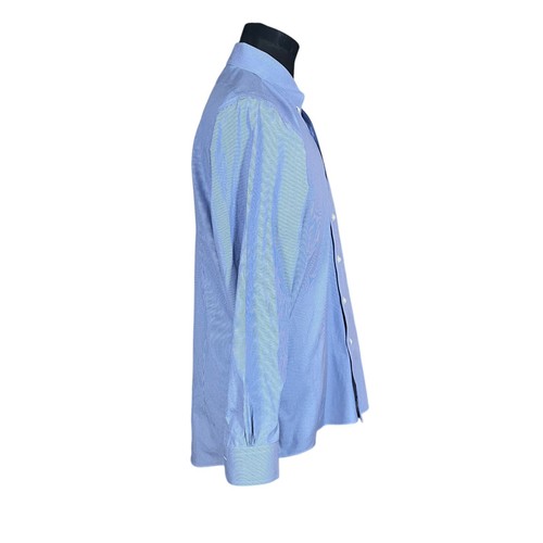 Brooks Brothers Herren Milano blau weiß Langarm Button Down Hemd 16,5 34 - Bild 6 von 9