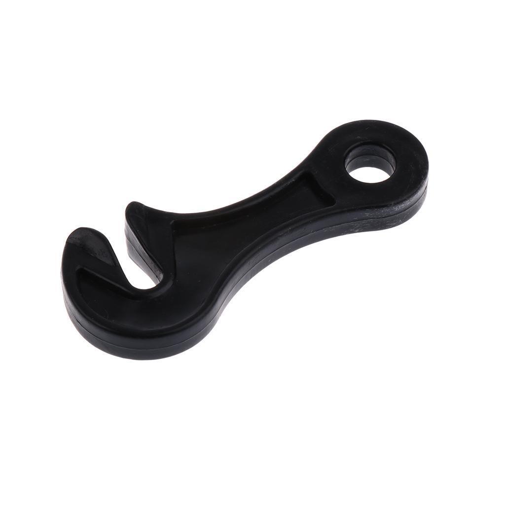 Black Plastic Tent Awning Cord Rope Fastener Guy Line Runners