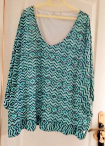 Tunique Chemisier Turquoise à Fleurs Marèse - Taille 5 Ans - Occasion En Excellent état