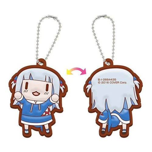 hololive Gawr Gura Smol Rubber mascot English MYTH 6cm JP - Picture 10 of 11