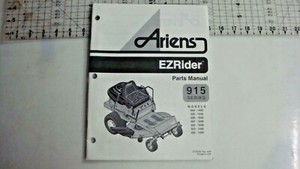 ARIENS EZRIDER 915 MOWER OWNER PARTS MANUAL COLLECTOR VINTAGE OEM 015303B