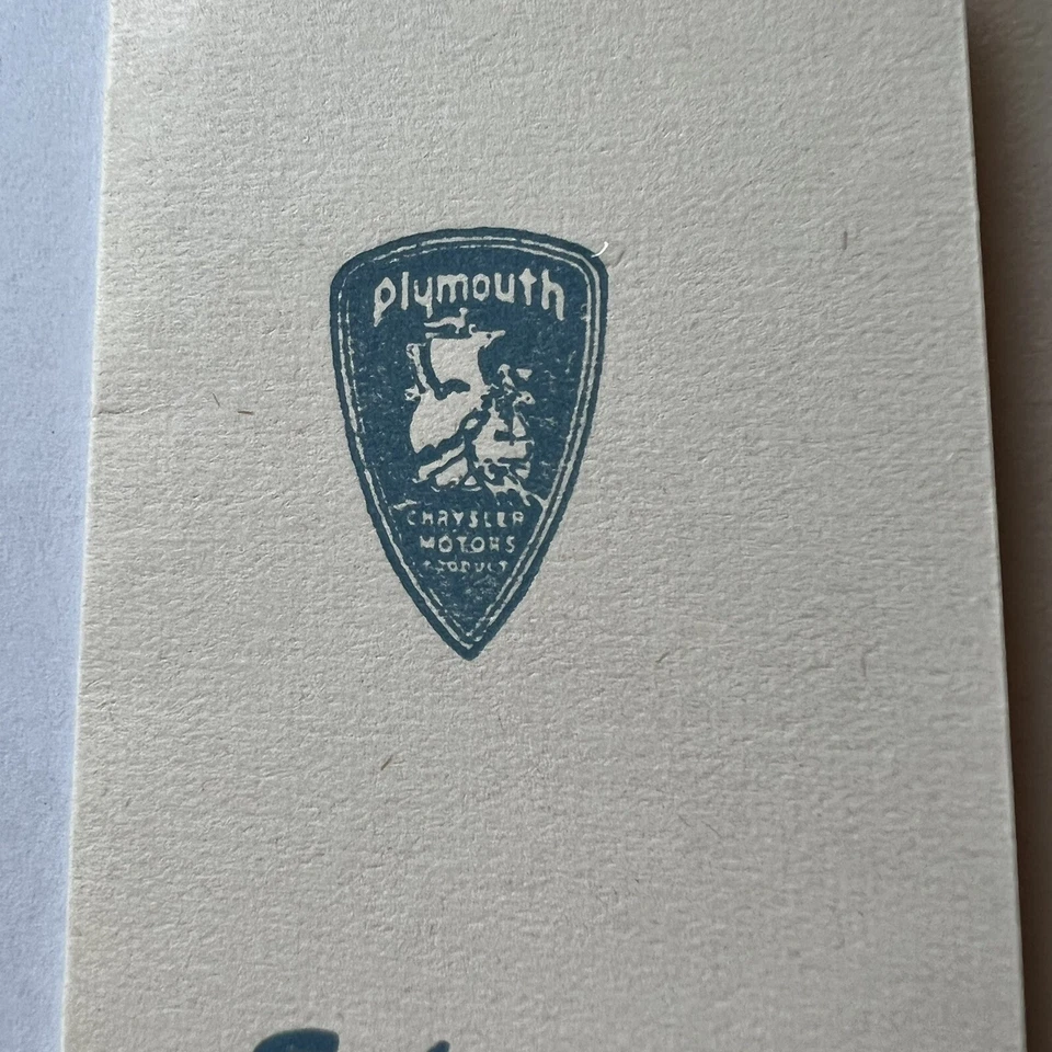 Folleto publicitario Shuster Motors Plymouth Desoto 1947 Fox Lake Wisconsin Foto 2 de 4