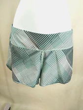 Smartwool Women Merino Sport Lined Shorts Aqua Print Medium 16604-J57