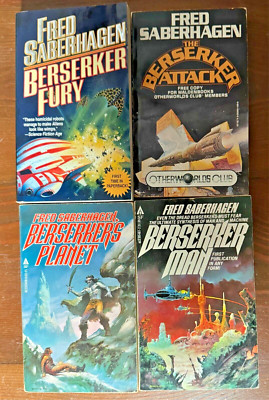 Partial Series Set BERSERKERS Lot 4 Fred Saberhagen Horror Fantasy PBs