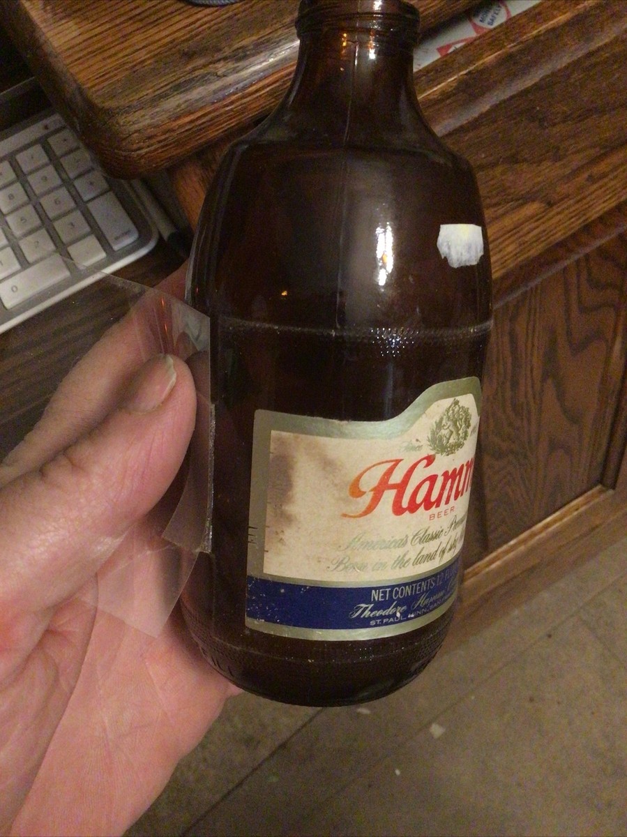 びーるまいう 1974 BEER BOTTLE HAMMS SAN FRANCISCO CA ST PAUL MINN PAPER LABEL