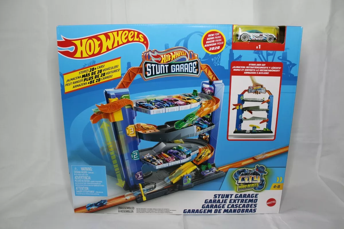 Pista hot wheels stunt garage cheap