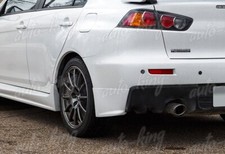 Fit 2008-2015 Mitsubishi Lancer Evolution 10 Rear Bumper Aero Side Aprons Lip Fit 2008-2015 Mitsubishi Lancer Evolution 10 Rear Bumper Aero Side Aprons Lip