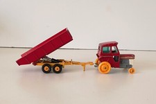 Lesney. Massey Ferguson Tractor And Trailer. Vintage Made In England