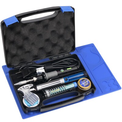 YIHUA 947-V Soldering Iron Kit with 3 LED Lights, Temperature Control, 5 Prem...