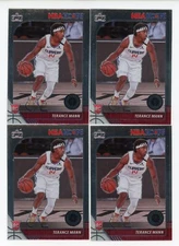 4 CARD LOT 2019-20 PANINI HOOPS PREMIUM STOCK TERANCE MANN   RC