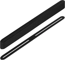 GBGS 10 Pcs 14-1/8" Black Adjustable Slotted Mending Plate,Steel Slotted Slideab