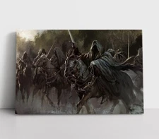 New Lord Of The Rings Nazgul Ring Wraiths Framed Canvas Wall Art Painting Print