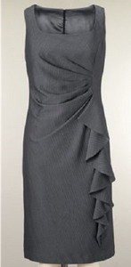 pinstripe sheath dress