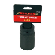 36mm DEEP IMPACT SOCKET NEILSEN TOOLS 1" Drive 6 Point Single Hex Design 2330