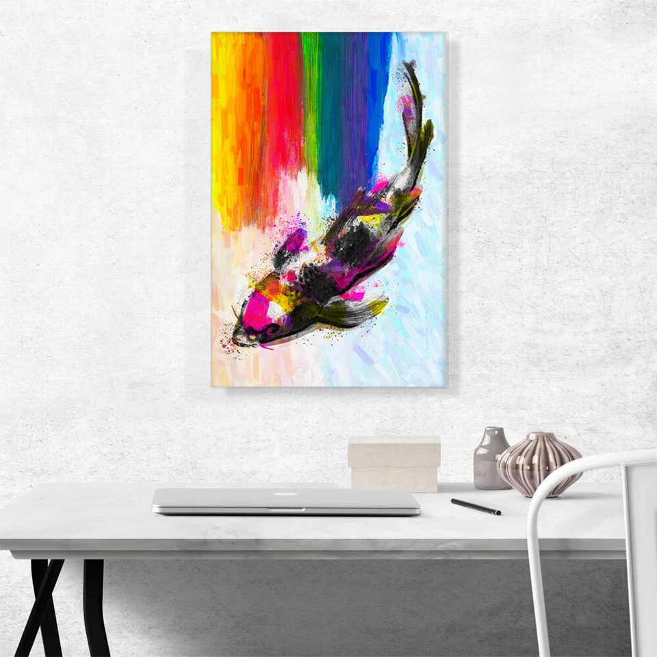 Impresión artística en lienzo ARTCANVAS Koi Carp Fish Japón Asia China Foto 3 de 4