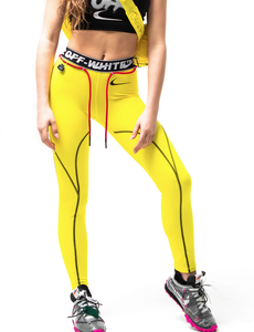 womens off white nike leggings