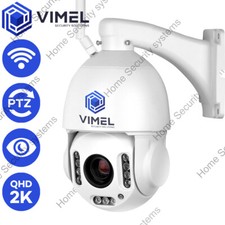 Home WIFI Security Camera Flood Light 20X Optical Zoom QHD 2K Outdoor PTZ