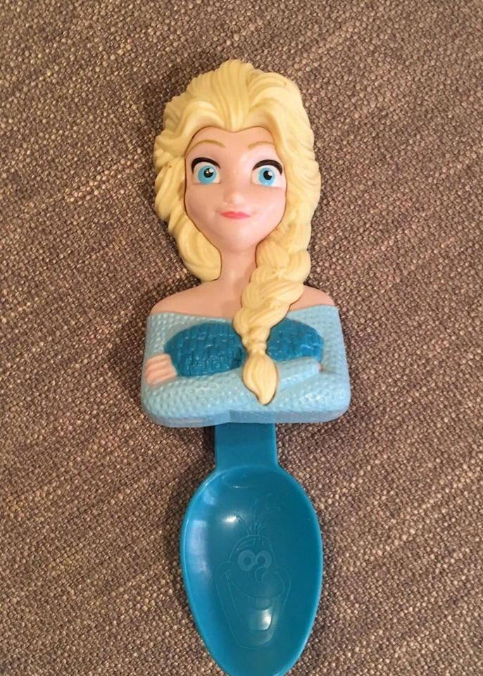 Disney Princesa FROZEN Artículo Promocional KELLOGG’S Cereal Cuchara Giratoria de 2014, Abierta Foto 4 de 4