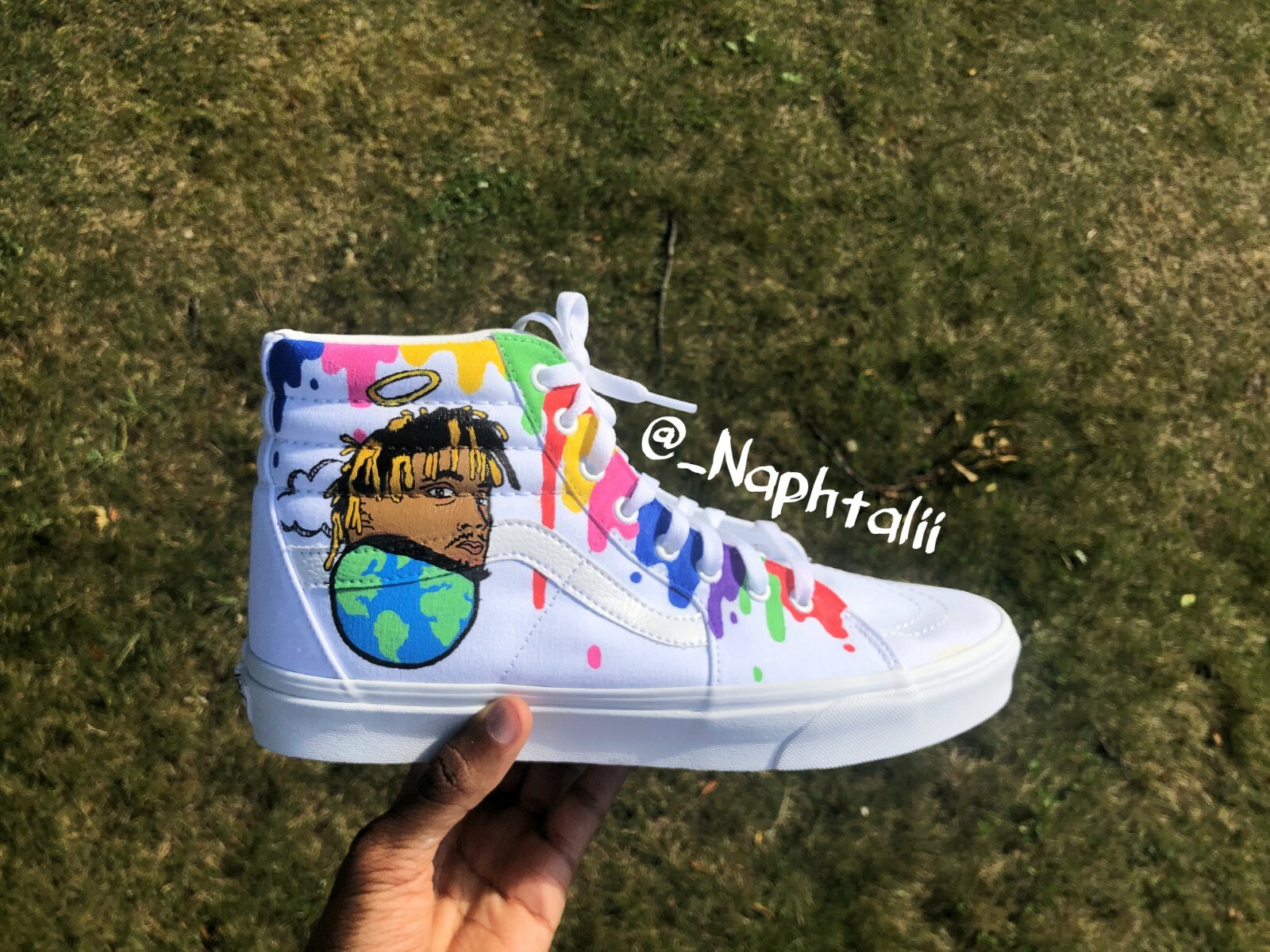 juice wrld vans custom