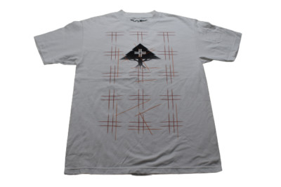 Lifted Research Group LRG Mens White Laser Beams Tee Shirt NWT M