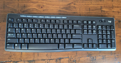 Logitech K270 Wireless Keyboard- Missing USB Receiver, No Box