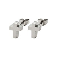Monomania Ohrstecker Ohrringe Herren Pure Kreuz Edelstahl 31030