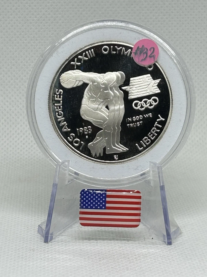 1983-S Los Angeles XX111 Olympiad Discus Commemorative Silver Dollar🇺🇸💯✨ - Image 4 of 4