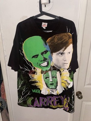 The Mask all over print Jim Carrey shirt XXL 90s movie