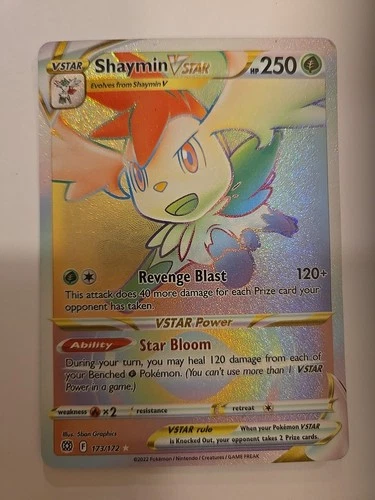 Shaymin VSTAR (Secret) 173/172 Swsh09: Brilliant Stars Holo