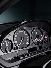 Tachoringe Set für BMW E46 Tacho Rahmen Ringe Schwarz 4er Set NEU