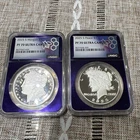 2025 S Morgan & Peace Silver Dollar $1 Set NGC PF70 Ultra Cameo