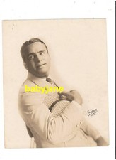 DOUGLAS FAIRBANKS SR ORIG 7.625X9.375 PHOTO BY HARTSOOK 1910's W/ STRAW HAT DBWT