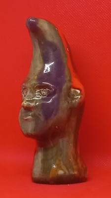 ''Melting Comedian''-Expensive Original Clay sculpture, hand made&glazed. Nice one
