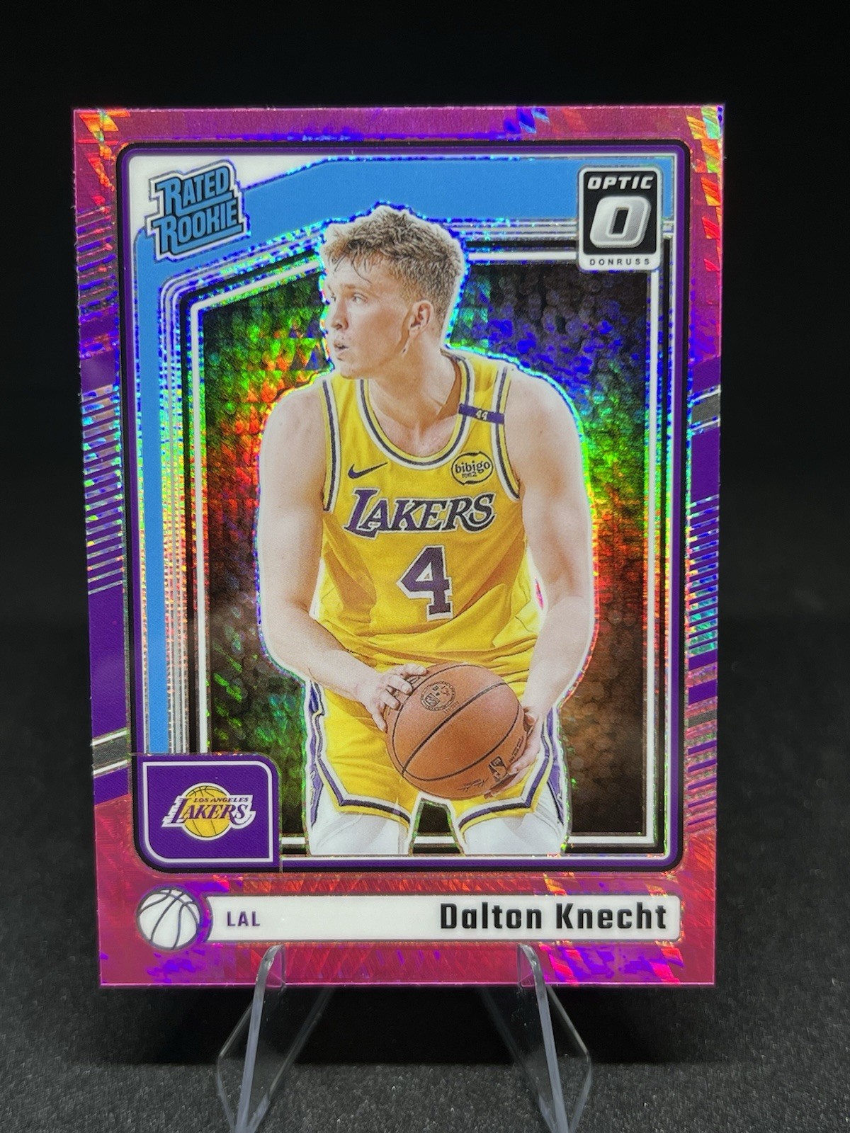 2024-25 Panini Donruss Optic - Rated Rookie Dalton Knecht #256 Pink Hyper Prizm
