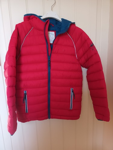 BOYS FAT FACE AGE 12-13 YEARS RED/BLUE LIGHT PADDED PUFFER JACKET - Picture 1 of 3