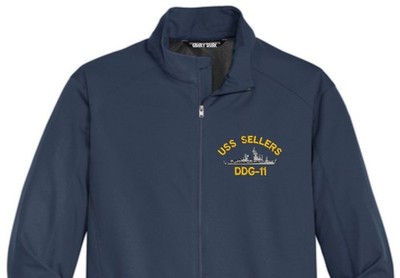 USS SELLERS DDG-11 Soft Shell Jacket.  New.  U.S. Navy