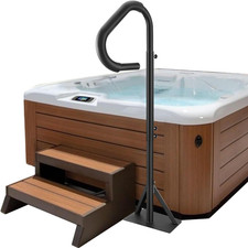 Hot Tub Handrail, 360 Rotatable Spa Side Handrail with 48"-63" Adjustable Height