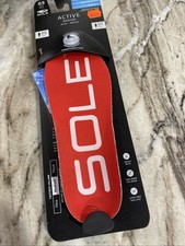 SOLE Active Medium Orthotic Insoles Heat Moldable Arch Support New Sz 5 Men 7 W