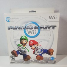 Nintendo Wii Mario Kart Wii Wheel Box Set Brand New Factory Sealed