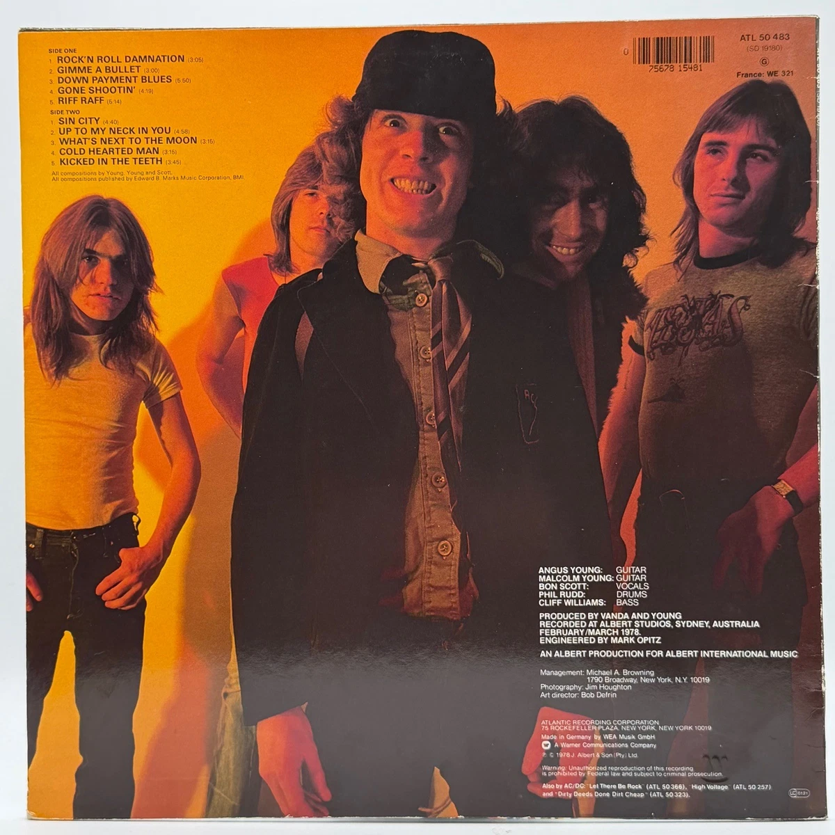 AC/DC - POWERAGE (33 RPM - EUROPE PRESSING)