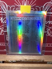 1999 Topps Chrome Checklist Cards 187-242 & Inserts #242 Refractor Series 1