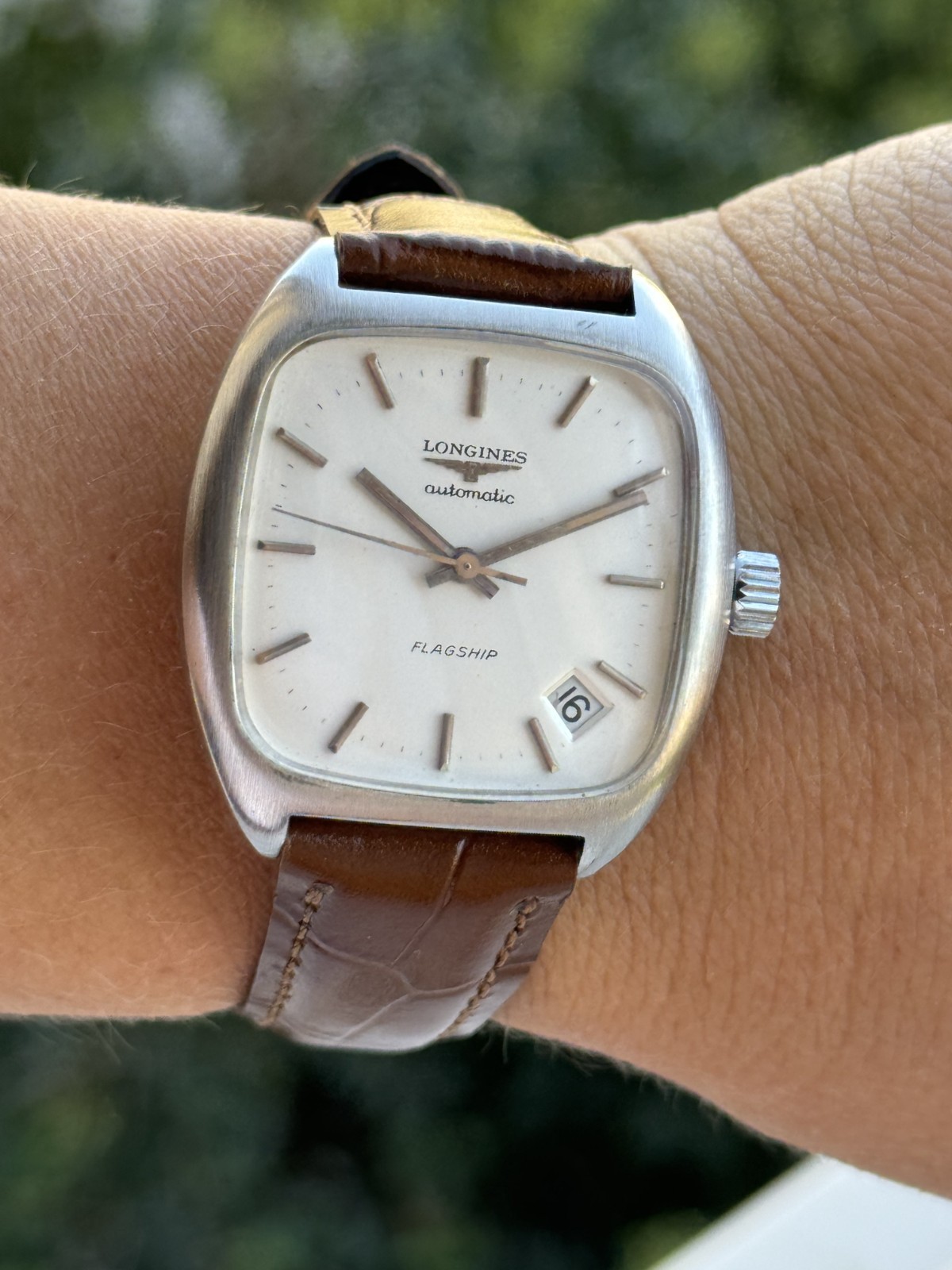 Longines Flagship Automatic Date 8418 6 Square Ma… - image 1