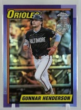 Gunnar Henderson 2025 Topps Chrome #90CB-3 1990 Design Refractor Orioles MLB