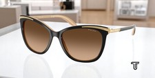 RALPH RA5203 109013 Black Brown Gradient 54 mm Women's Sunglasses