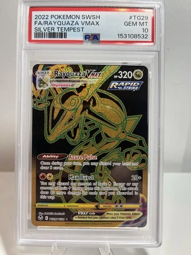 PSA 10 Rayquaza VMAX TG29/TG30 SWSH Silver Tempest Trainer Gallery Pokémon TCG