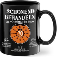 Tasse 70. Geburtstag Geschenk Oldtimer Schonend Behandeln Geschenkidee